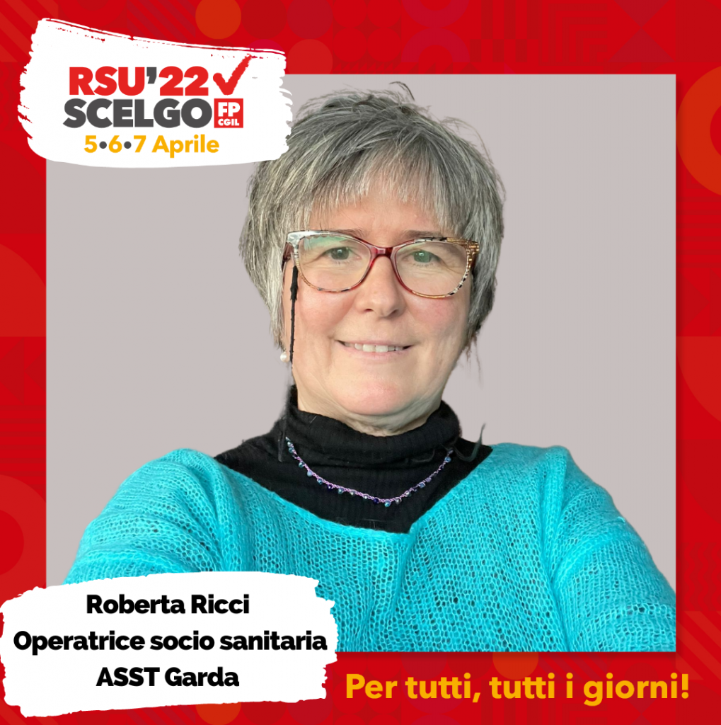 Rsu 2022 Mi Candido Con Fp Cgil Roberta Ricci Operatrice Socio