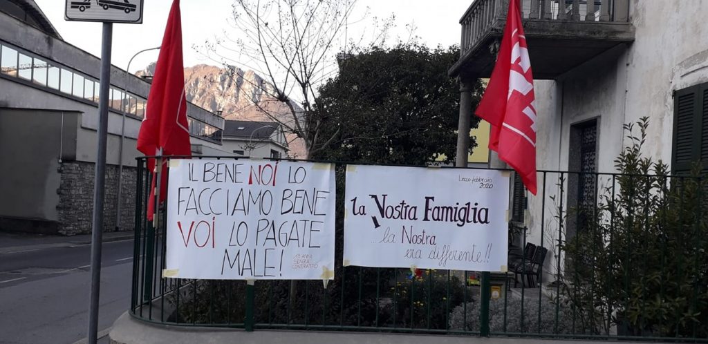 Striscioni La Nostra Famiglia