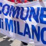 Striscione Comune Milano Fp Cgil