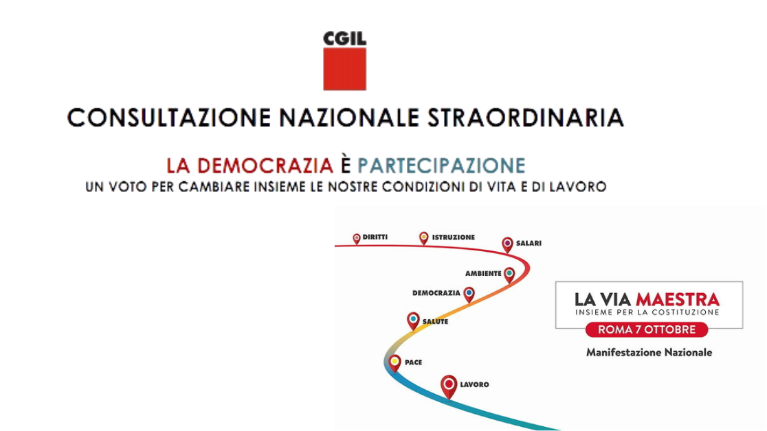Consultazione straordinaria Cgil "La democrazia è partecipazione"