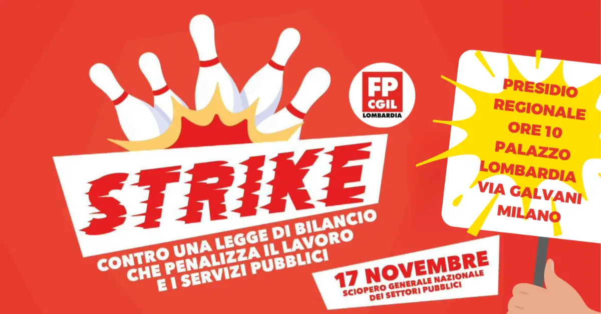 banner sciopero 17 novembre
