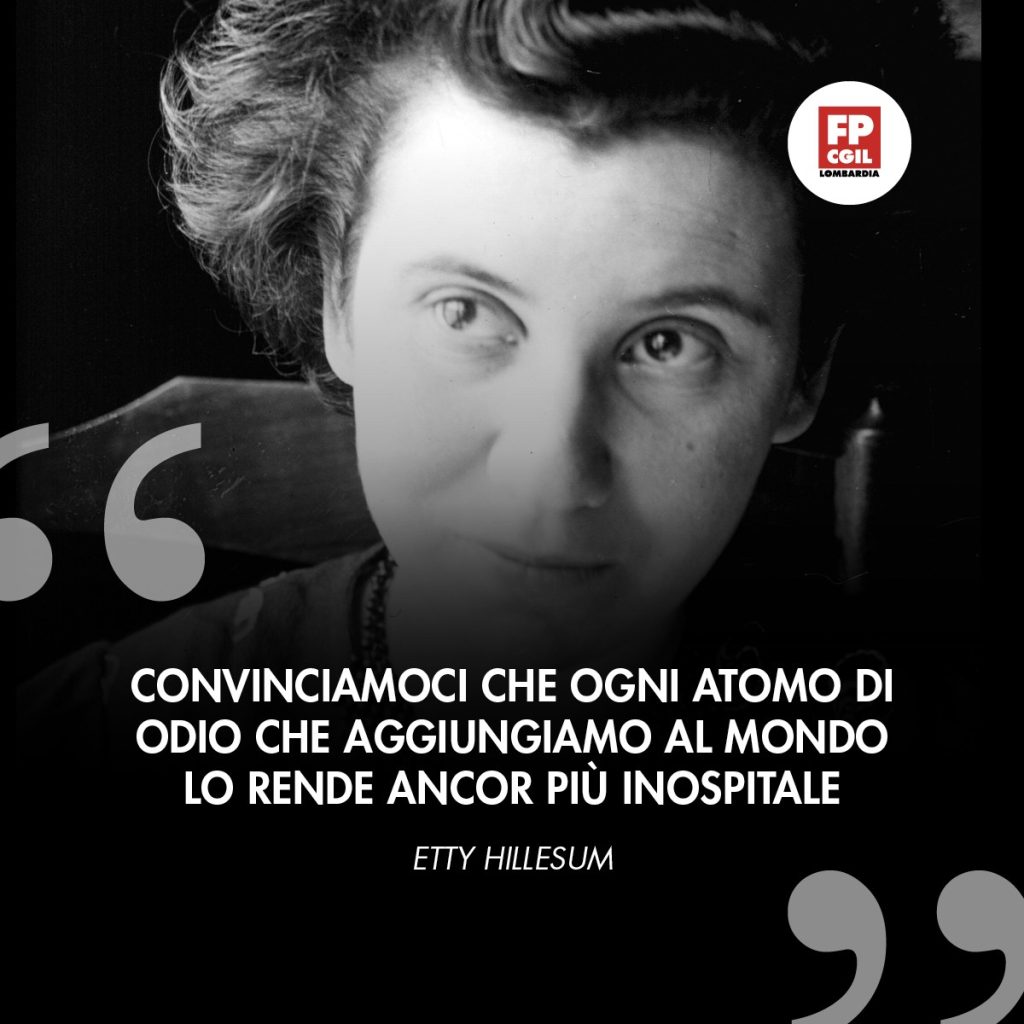 27 gennaio - Giornata della Memoria - Card Hetty Hillesum