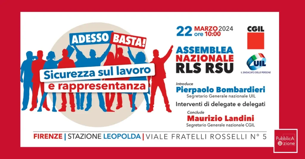 banner assemblea naz. Rls 22 marzo