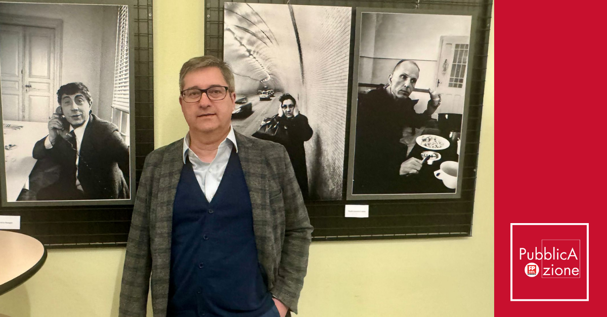 Alberto Motta alla mostra fotografica su Franco Basaglia