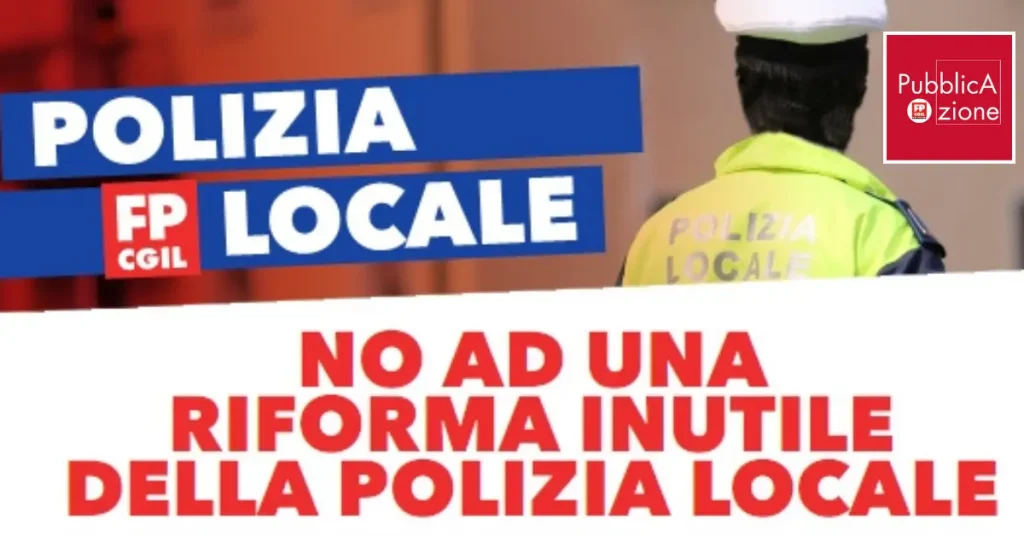 polizia locale banner fp cgil riforma inutile