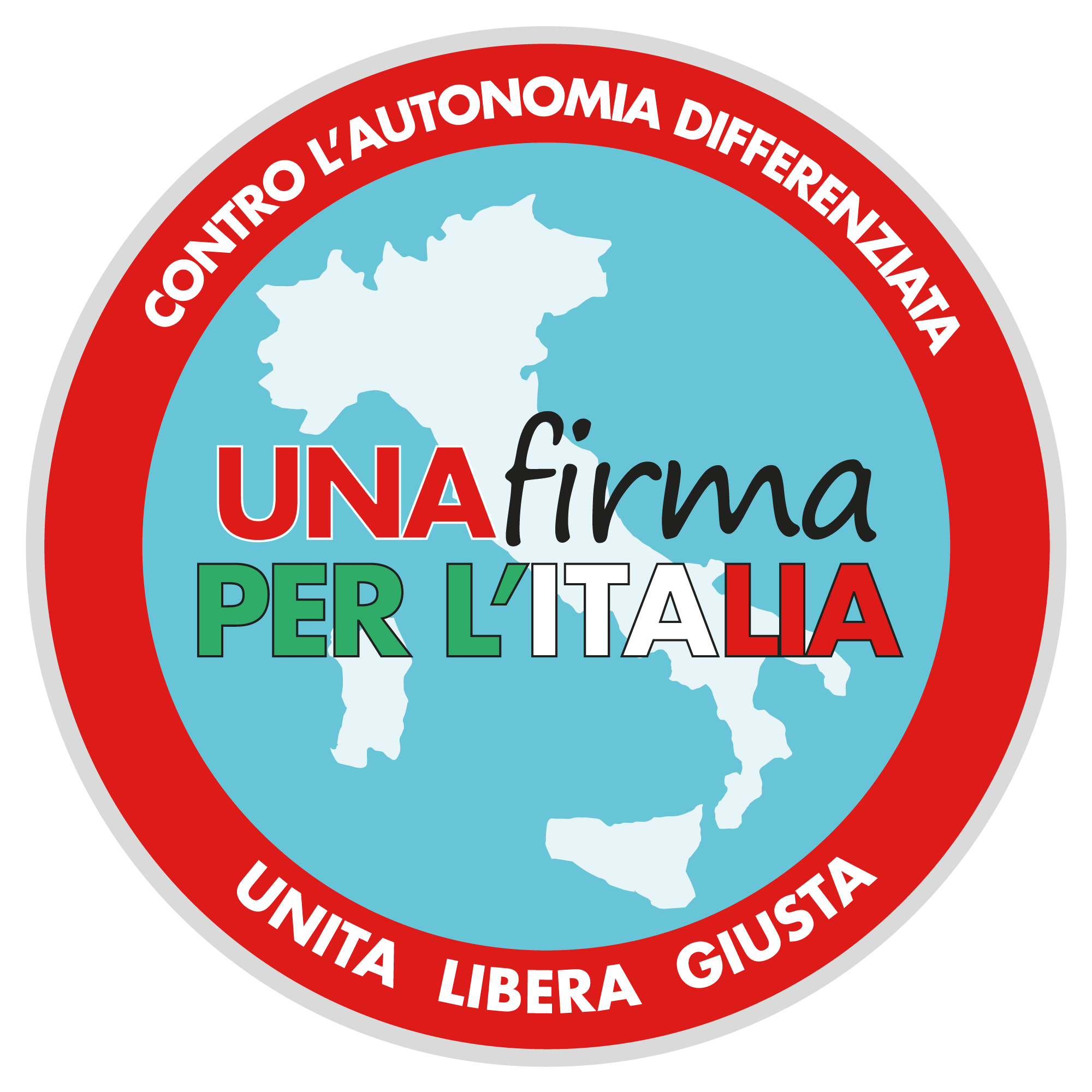 Logo Contro l’Autonomia differenziata. Sì all’Italia unita, libera, giusta