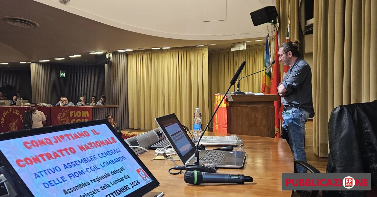 Giuseppe Borgosano, Fp Cgil, all'assemblea Fiom lombardia