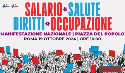 banner manifestazione nazionale fp cgil uil 19 ottobre 2024