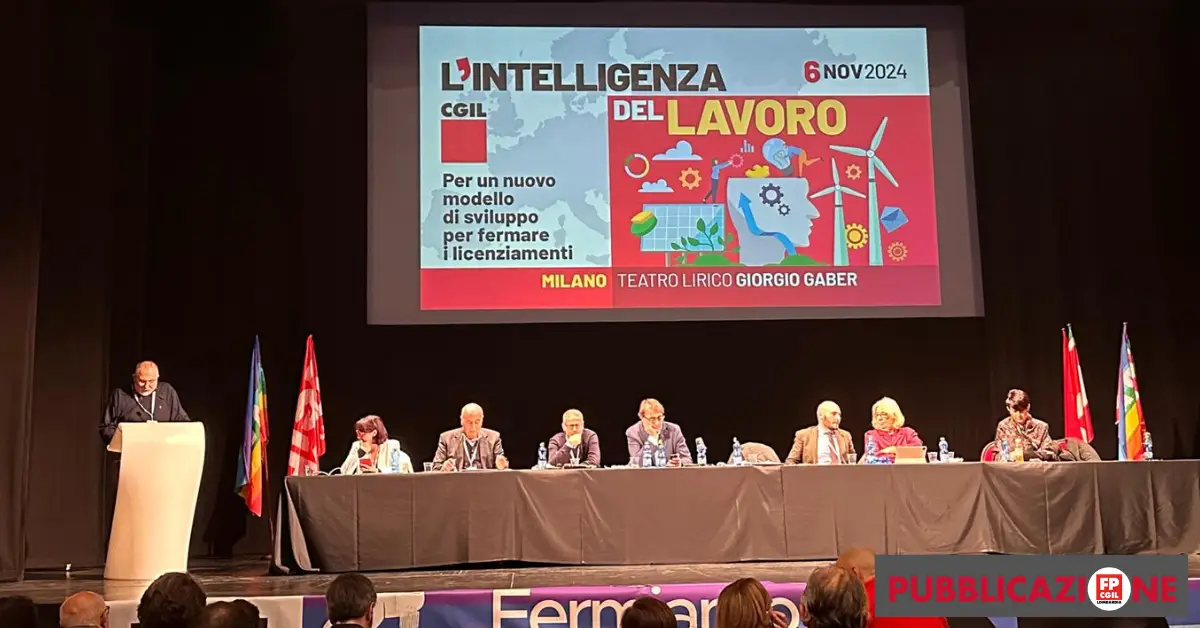 Pirri all'assemblea naz. Cgil