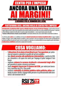 Volantino Fp Cgil sui Centri per l'Impiego