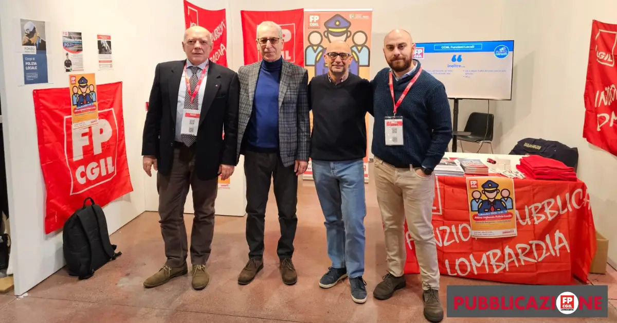 stand fp cgil lombardia forum polizia locale 2024