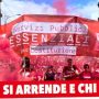 striscione servizi pubblici fp cgil