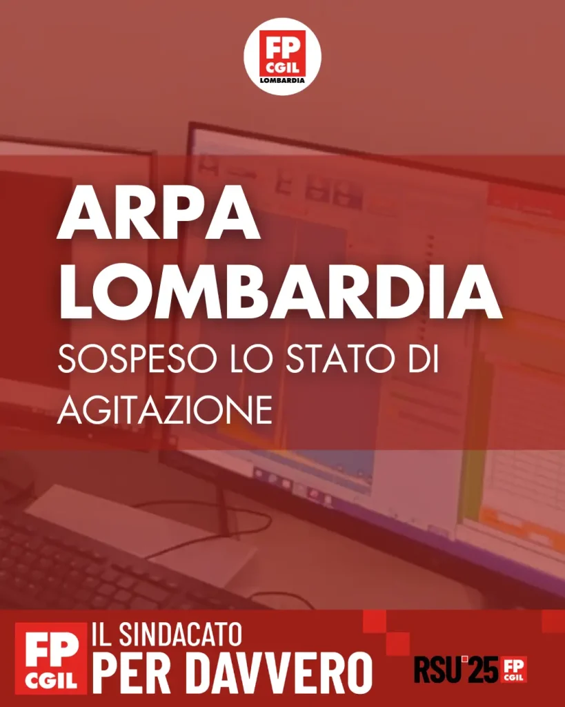 card arpa lombardia stato agitazione sospeso