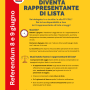 locandina rappresentante di lista referendum 2025
