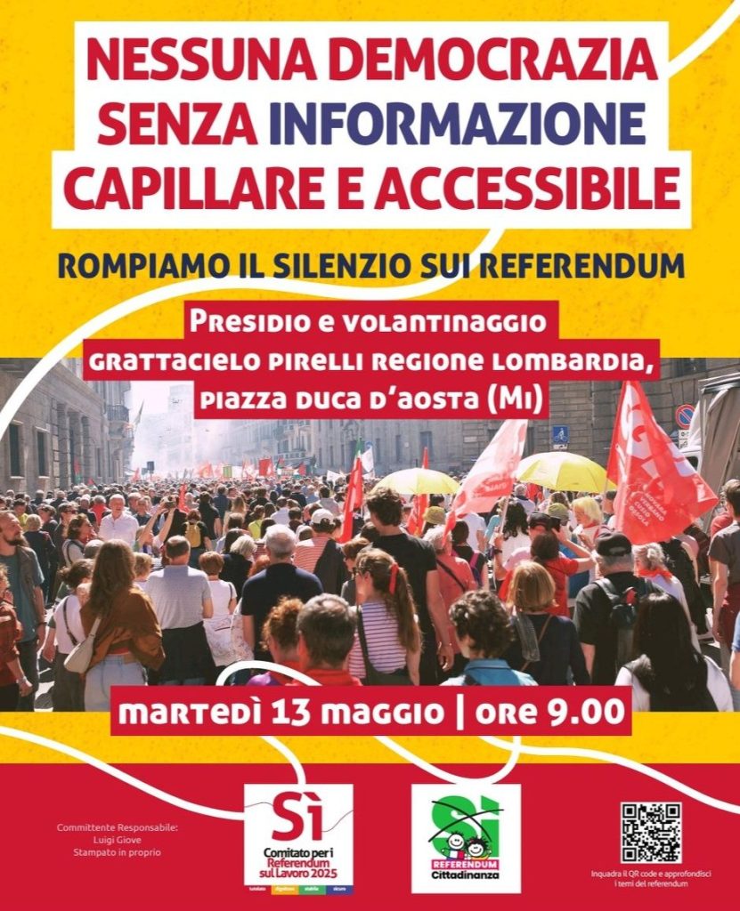 presidio 13 maggio 2025 card