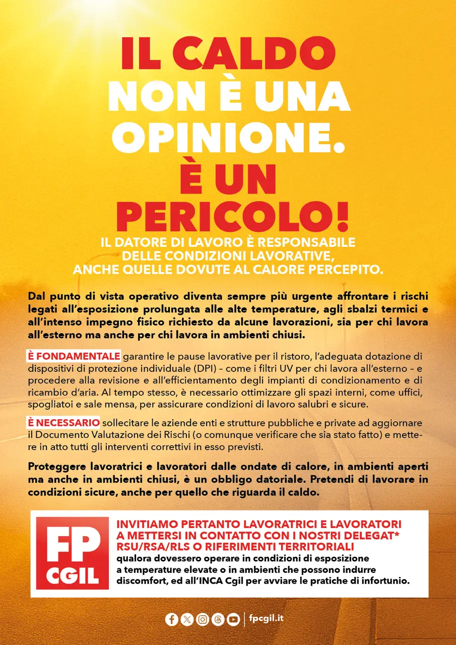 FPCGIL - Ondate di Calore