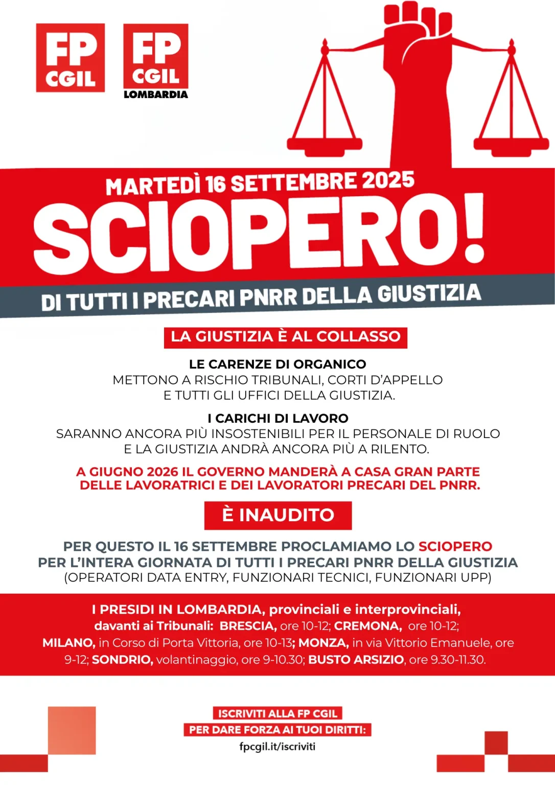 LOMB SCIOPERO PRECARI PNRR volantino