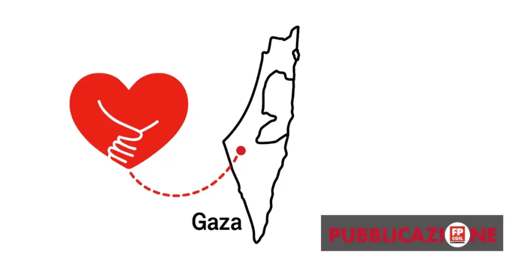 lavoriamo per gaza banner