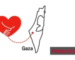 lavoriamo per gaza banner