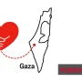lavoriamo per gaza banner