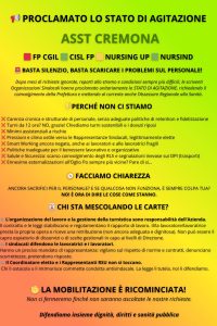 stato agitazione asst cremona volantino unitario