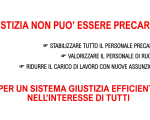 striscione mn sciopero giustizia precari