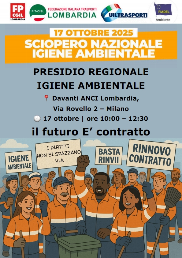 Volantino Presidio sciopero IA
