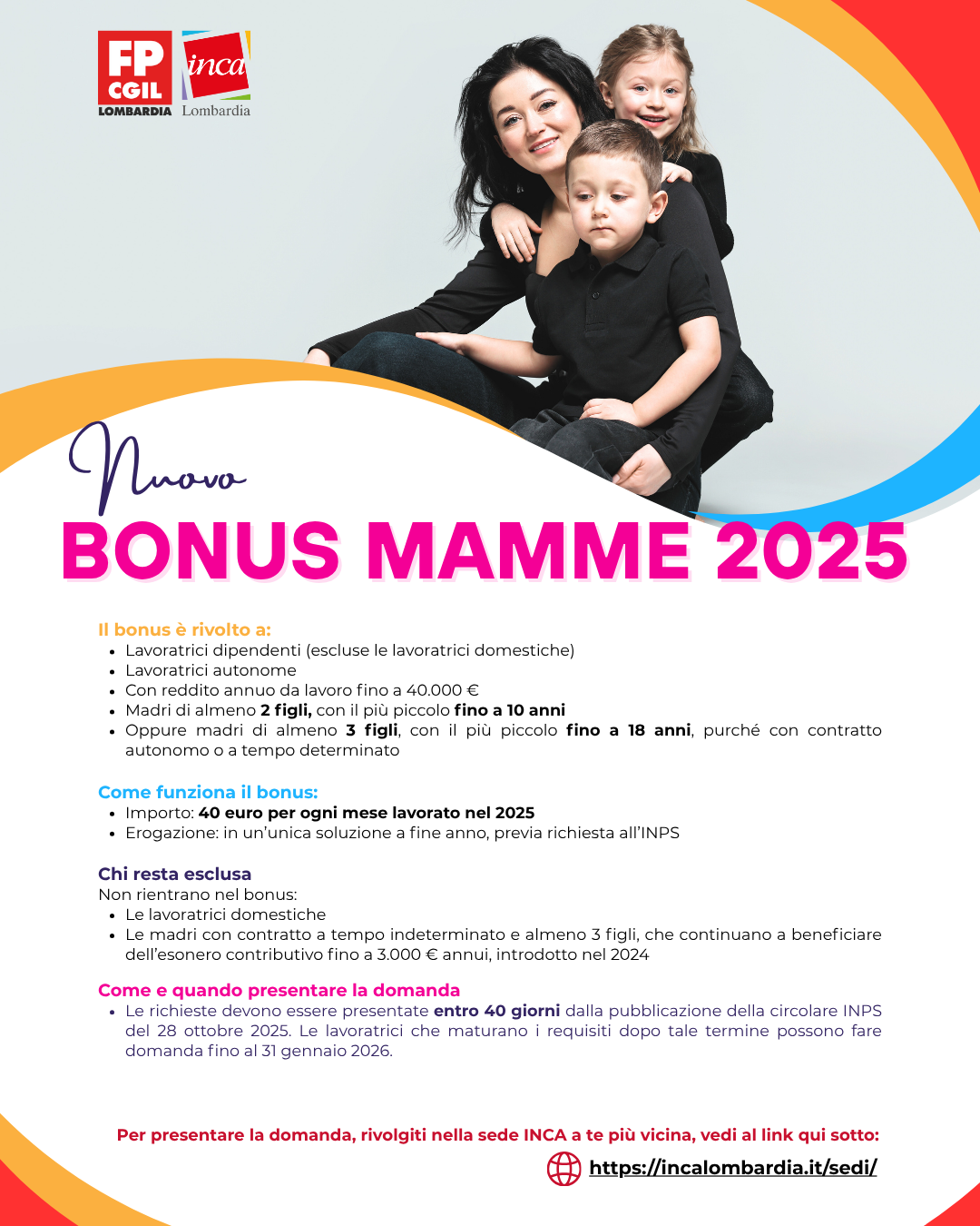 volantino bonus mamme 2025