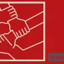 banner quadrato mani unite