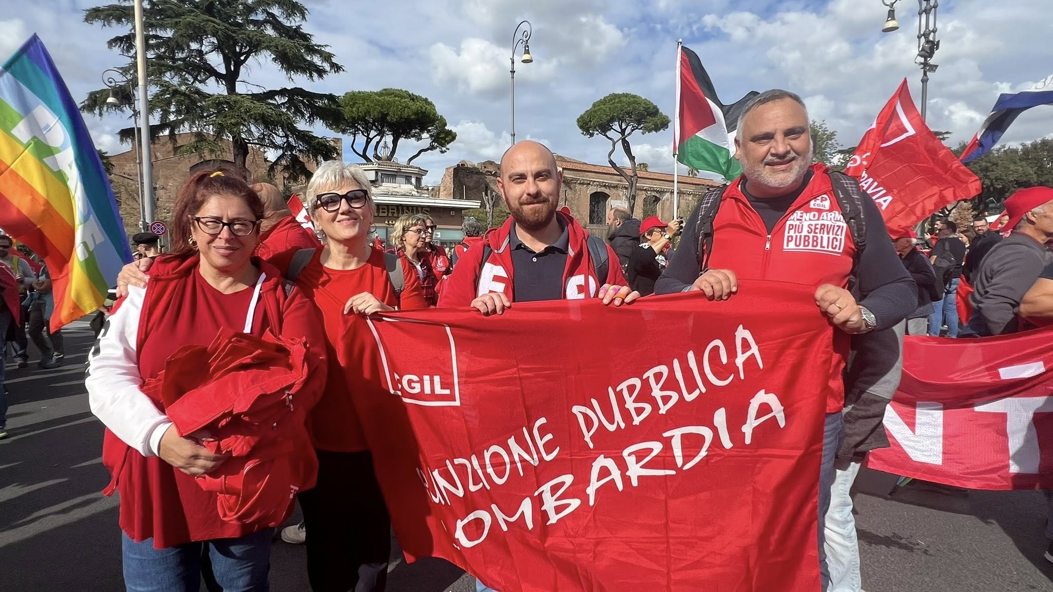 segreteria fpcgil lomb menifestazione cgil 25 ottobre 2025