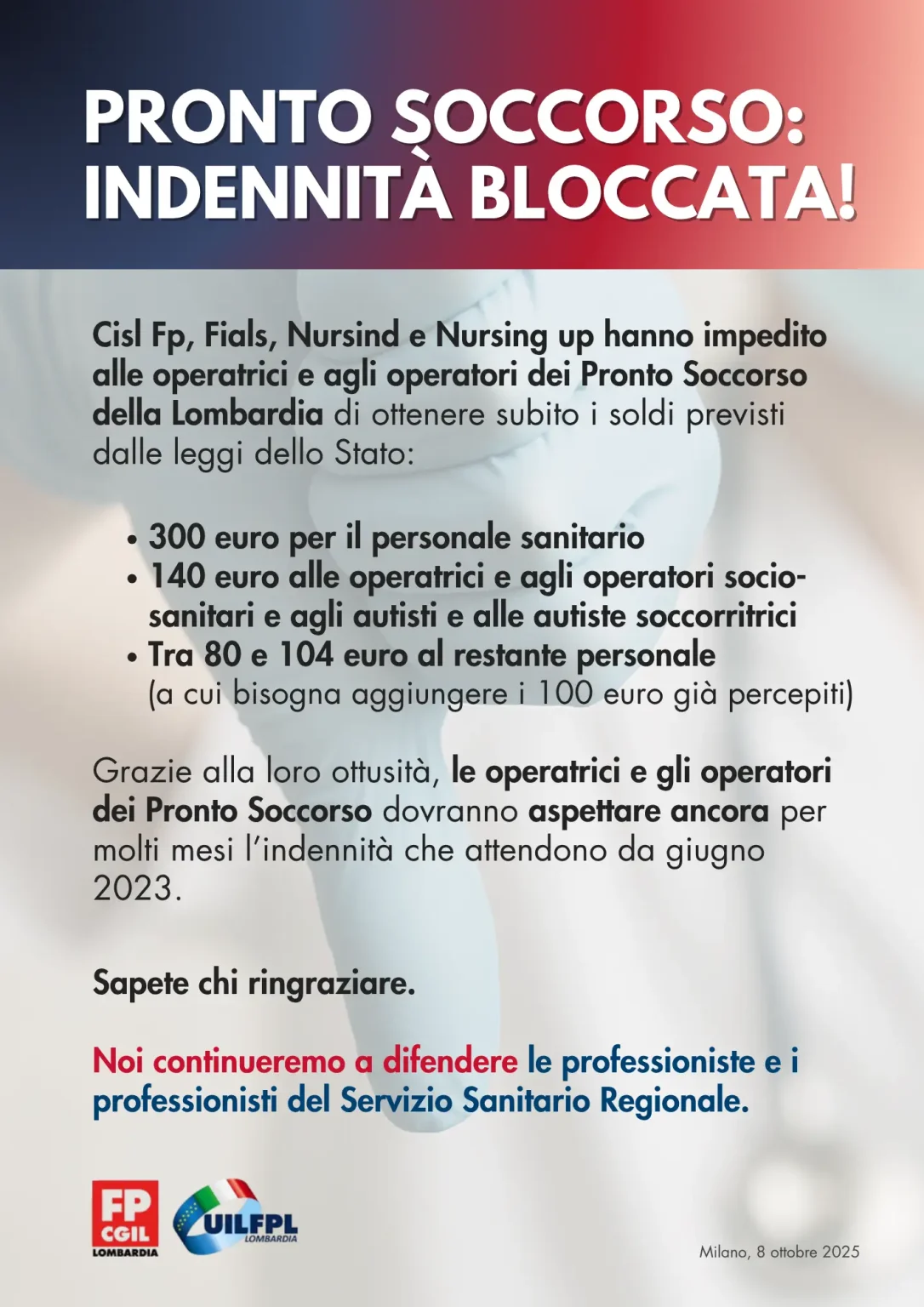 vol ps indennità bloccata