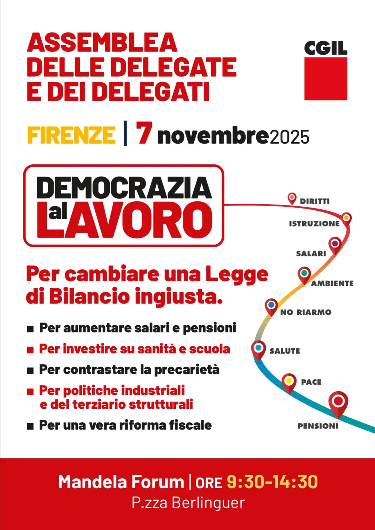 locandina assemblea cgil 7 nov. 2025