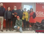 Pirri e segreteria Fp Cgil Pavia