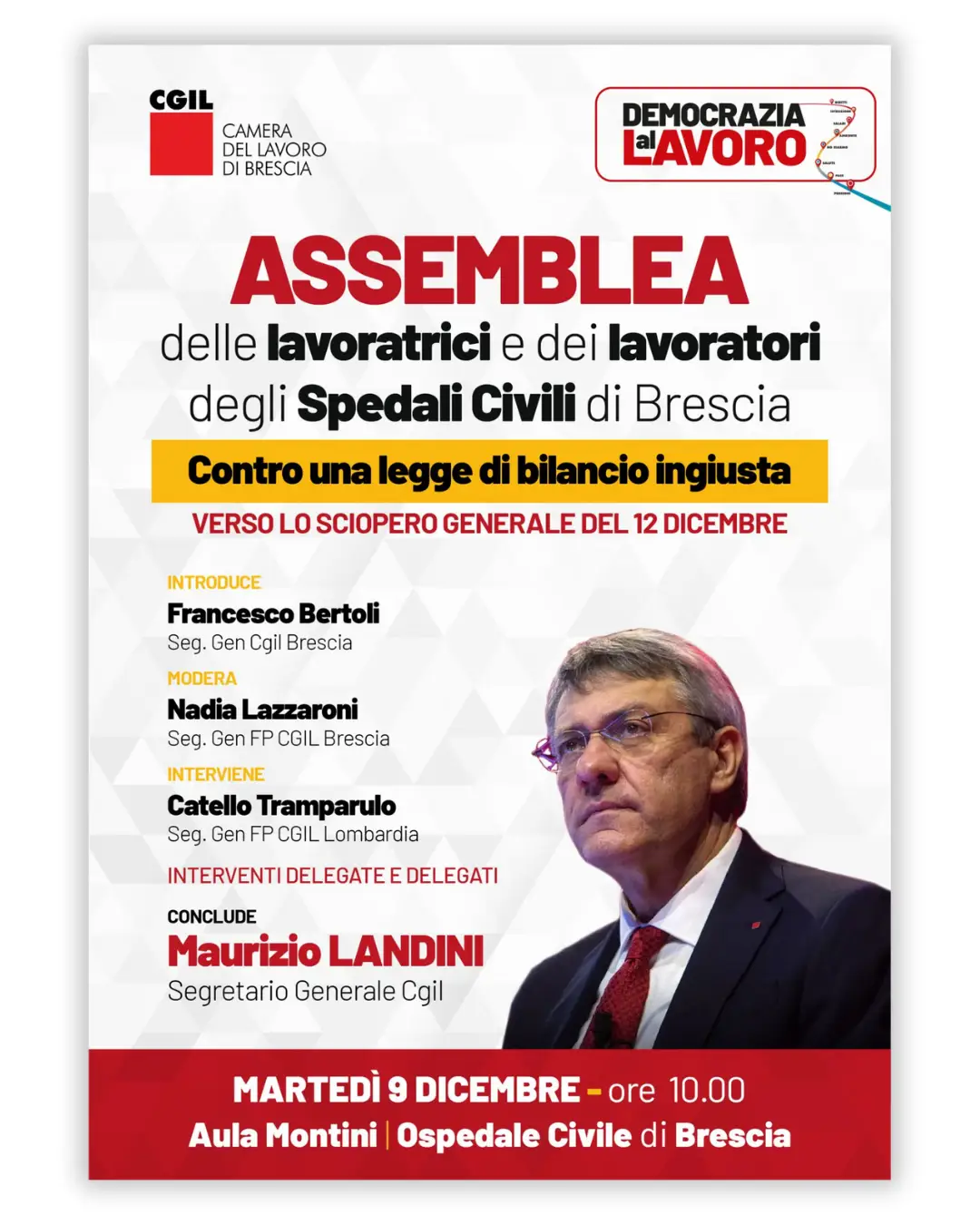locandina assemblea spedali civili landini 9dic25