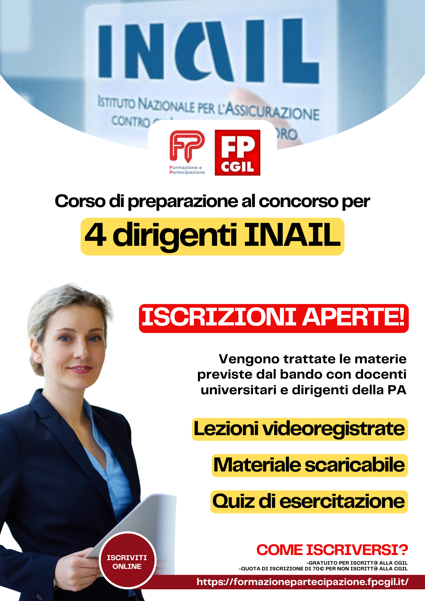 INAIL corso locandina