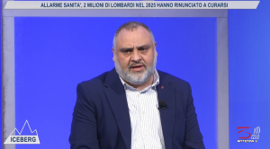 Lello Tramparulo (Fp Cgil Lombardia) alla trasmissione Iceberg su Antenna 3