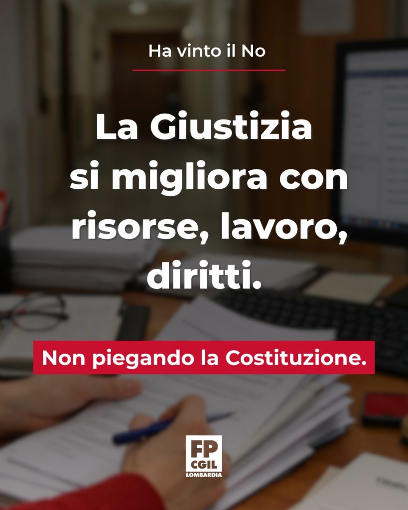 card fp cgil lomb vince il no al referendum costituzionale sulla giustizia