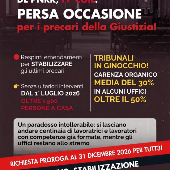 card precari giustizia dl pnrr