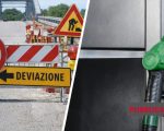 ponte interrotto - distributore di benzina