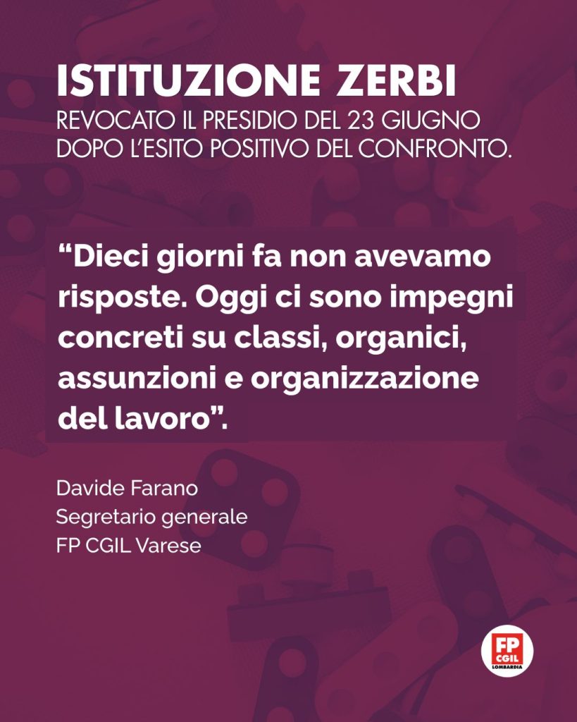 zerbi presidio revocato card fp cgil
