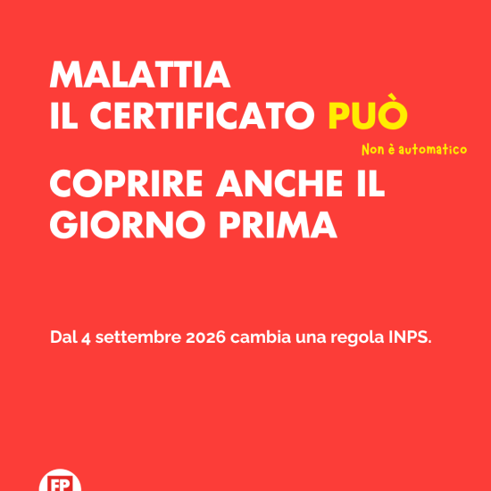 copertina certificato malattia Inps