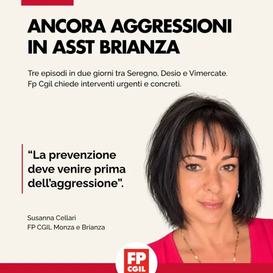 aggressioni sanit&agrave; mb cellari fp cgil susanna cellari