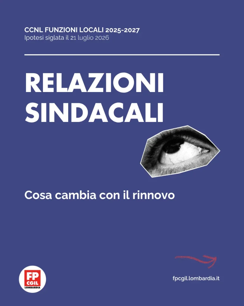 CCNL Funzioni Locali 2025-2027, novità sulle relazioni sindacali