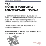 CCNL Funzioni Locali 2025-2027, articolo 9: contrattazione territoriale tra più enti e rappresentanze sindacali unitarie