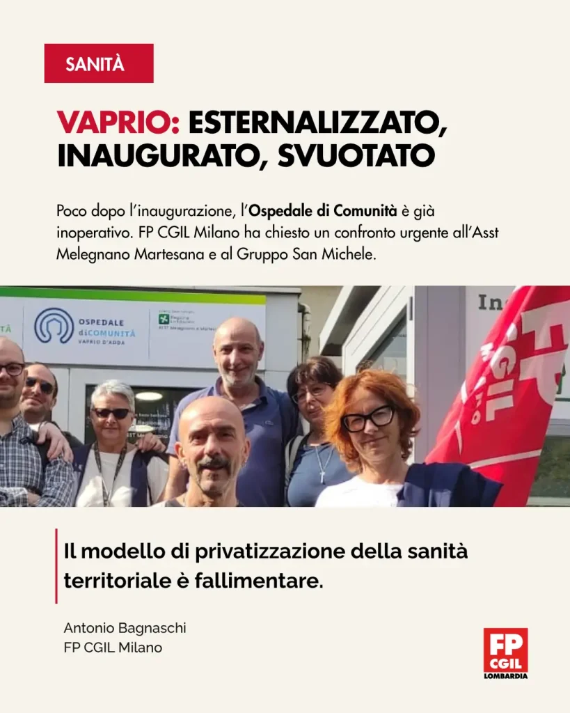 ospedale vaprio d'adda card fp cgil