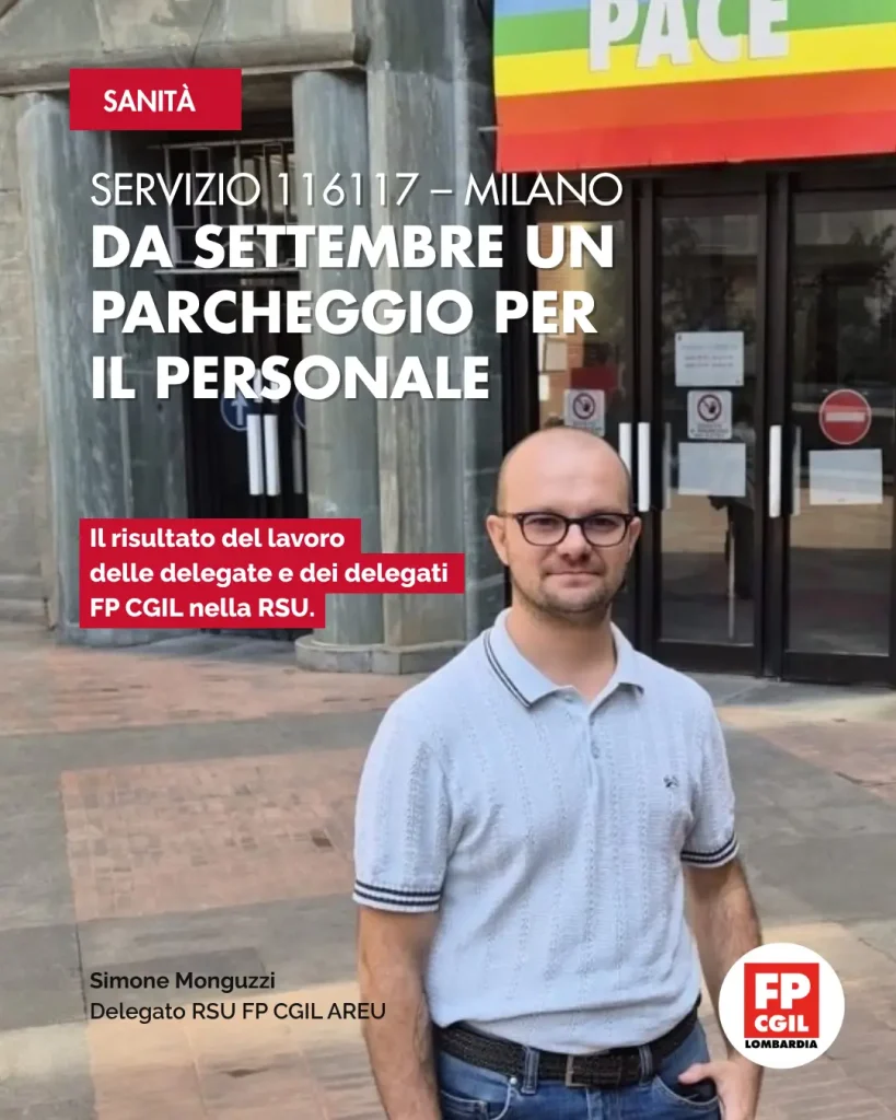 Simone Monguzzi, delegato Rsu FP CGIL Areu