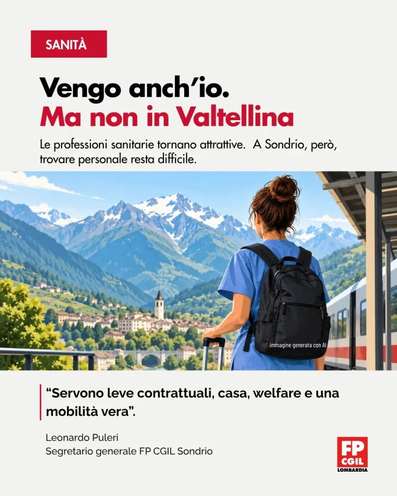 sanità montagna professioni sanitarie Sondrio card Fp Cgil
