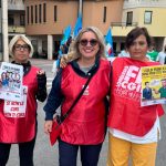 staffetta unitaria sanità privata brescia, al centro Nadia Lazzaroni