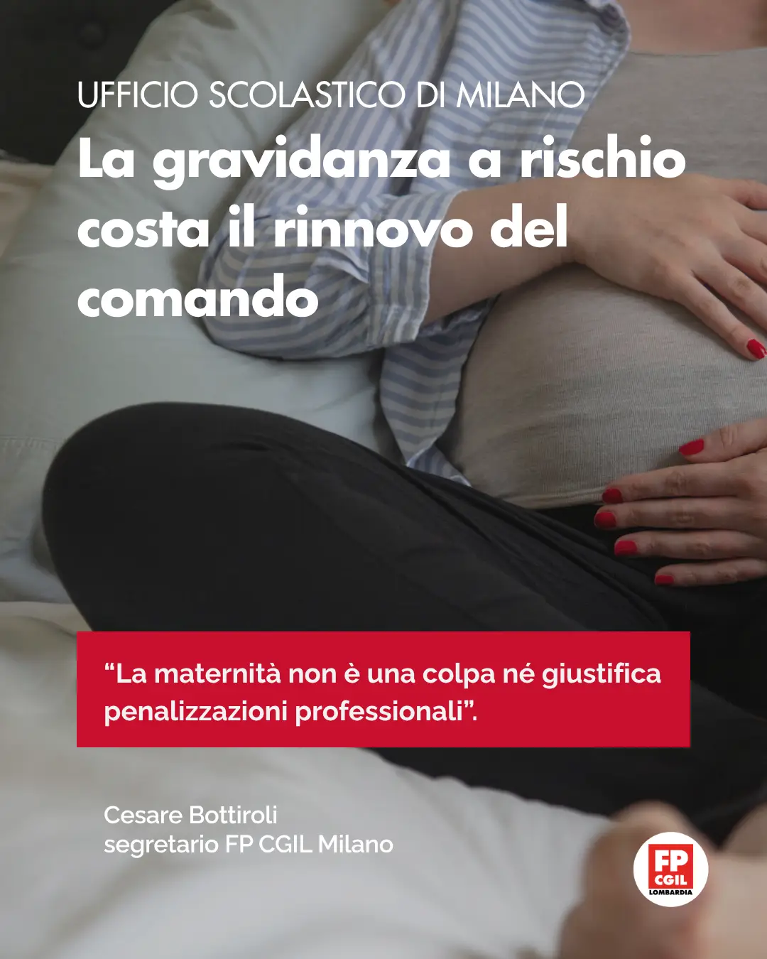 Comando Ust Mi gravidanza a rischio card Fp Cgil